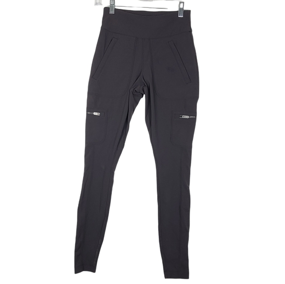 Athleta Hybrid Cargo Pant Dark Onyx Grey Sz 0 - Picture 1 of 4